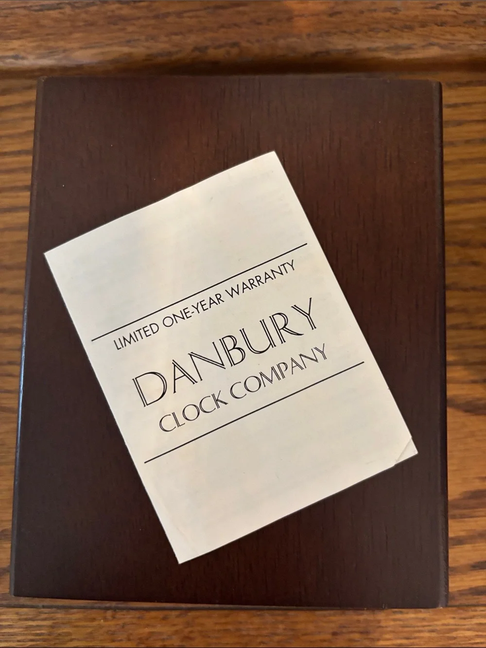 Danbury Clock Co. folding desk